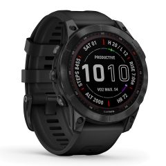  Đồng Hồ Thông Minh Gps Garmin Fenix 7 Sapphire Solar Black Dlc Titanium With Black Band 