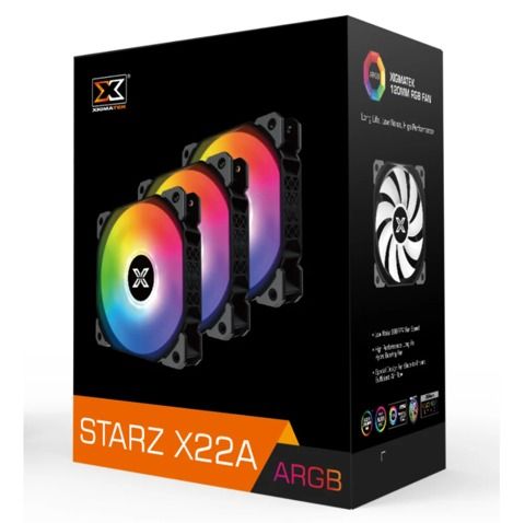 Fan Xigmatek Starz - X22a Argb - Pack X3, Controller