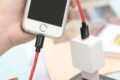  Cáp Lightning 1m Xmobile Spanker B Đỏ 