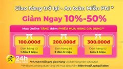  Giao hàng trở lại - An toàn miễn phí: Mua Online giảm cực sốc đến 50%, tặng voucher trị giá tới 300k 