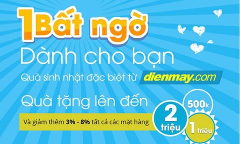 Mừng sinh nhật Trungtambaohanh khuyến mãi Cực lớn!!!