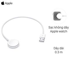  Cáp sạc không dây Apple Watch Magnetic 0.3m Apple MX2G2 Trắng 