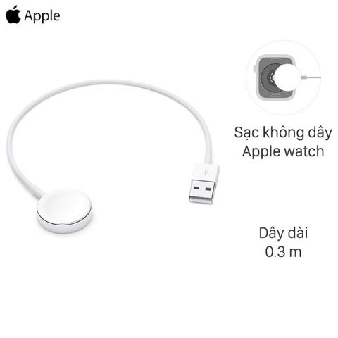 Cáp sạc không dây Apple Watch Magnetic 0.3m Apple MX2G2 Trắng