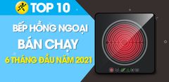  Top 10 Bếp hồng ngoại bán chạy nhất 6 tháng đầu năm 2021 tại Trung tâm bảo hành 