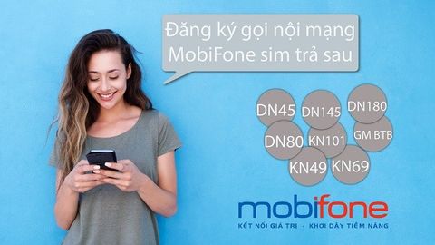 Đăng ký các gói khuyến mãi gọi nội mạng MobiFone cho sim trả sau