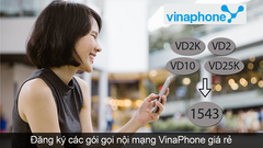  Đăng ký gọi nội mạng vinaphone giá rẻ từ 1k, nhiều ưu đãi 