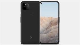 Smartphone tầm trung Google Pixel 5a lộ ảnh render với thiết kế quen thuộc: Màn hình nốt ruồi, camera kép vuông mặt sau