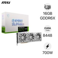  Card màn hình MSI Geforce RTX 4070 TI Super 16G Gaming X Slim White 