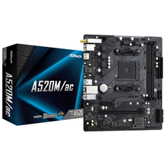  Mainboard ASRock A520M/AC D4 AM4 Wifi 