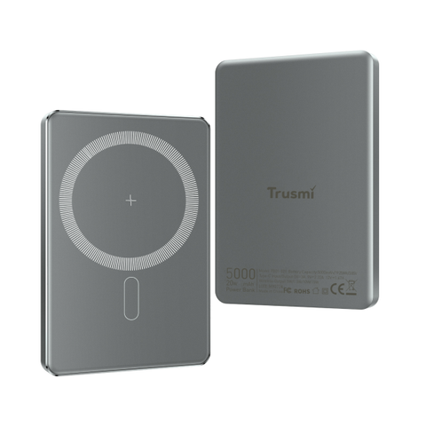 Pin dự phòng không dây Trusmi siêu mỏng 5.000mAh 15W cổng USB-C PD 20W PB01