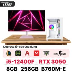  PC CPS Gaming Intel i5 Gen 12 kèm màn hình - Trắng Hồng 