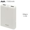 Pin sạc dự phòng 7.500 mAh AVA DS630-WB Trắng