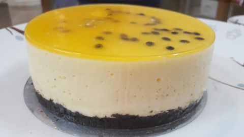 Cách làm bánh cheesecake chanh dây phô mai không cần lò nướng siêu đơn giản