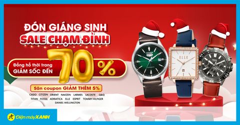 Đón Giáng Sinh - Đồng hồ thời trang sale chạm đỉnh đến 70%. Mua ngay!