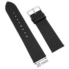  Dây da đồng hồ G067 Đen size 22mm 