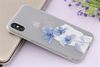 Ốp lưng iPhone X Nhựa dẻo Solid in hình II JM JM080104 Hoa xanh