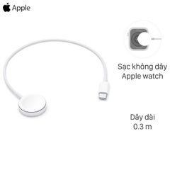  Cáp sạc không dây Apple Watch Magnetic Type C 0.3 m Apple MU9K2 Trắng 