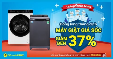 Mừng Quốc khánh, máy giặt giảm đến 30%, giá từ 6 triệu, có trả góp. Mua online giao nhanh miễn phí