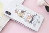 Ốp lưng iPhone X Nhựa dẻo in hình Simple JM Mèo nhỏ Pbag