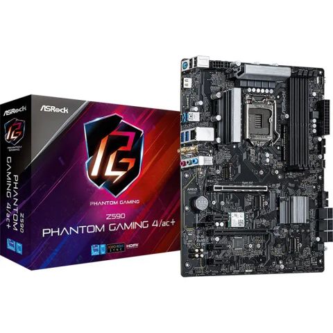 Mainboard Asrock Z590 PHANTOM GAMING 4/AC+ (LGA 1200 - ATX Form Factor - DDR4)