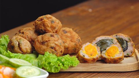 Cách làm chả cá bọc trứng muối và chả cá bọc trứng bắc thảo siêu dai ngon