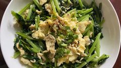  Cách làm cải ngọt xào trứng đậm đà hấp dẫn cực đơn giản cho bữa cơm 