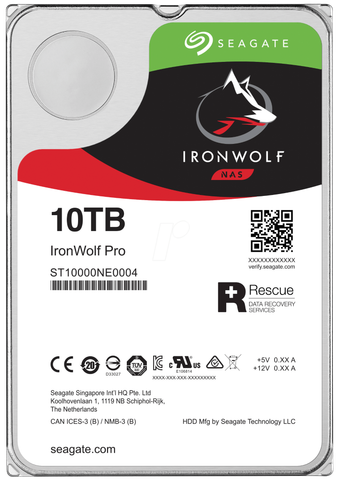 Hdd Pc 10tb Seagate Nas Ironwolf Pro St10000ne0004