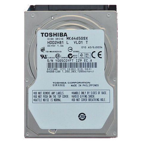 Hdd Toshiba Ata 120Gb - 2.5'