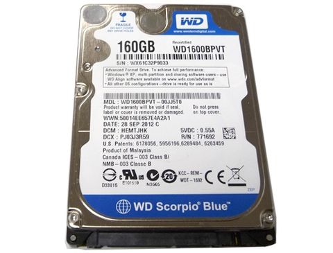 Hdd Wd Ata 160Gb - 2.5'