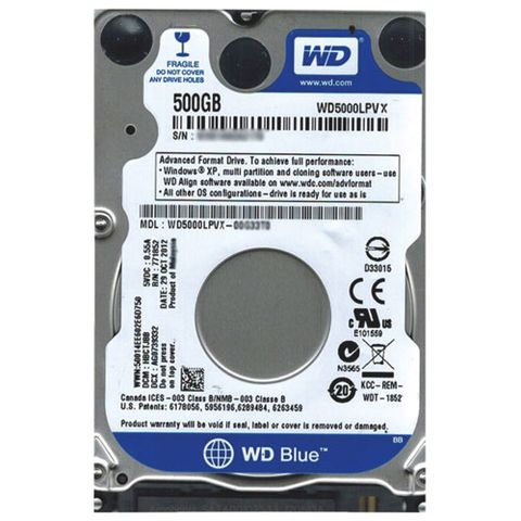 Hdd Wd Ata 500Gb - 2.5'