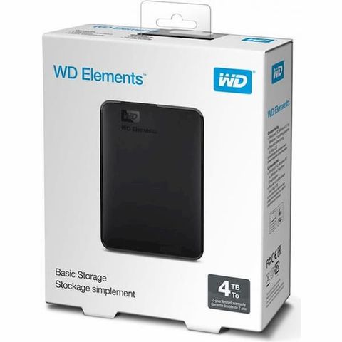 Hdd Wd Elements Portable 4Tb Wdbu6Y0040Bbk