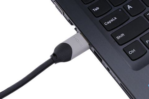 Cáp HDMI 2.0 Tròn 2.0m eVALU DS201-WB Đen xám