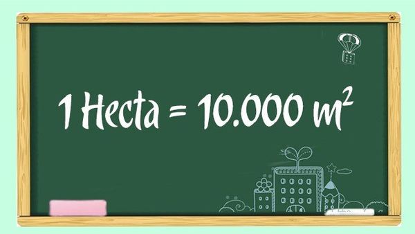 1 hecta bằng bao nhiêu m2, km2, cm2, sào? Đổi 1 ha = mét vuông