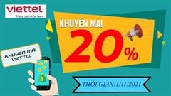  Nhanh tay nạp ngay: Viettel khuyến mãi đến 20% giá trị thẻ cào, cơ hội duy nhất hôm nay, thêm tiền cho 'dế yêu' ngại chi bỏ lỡ 