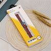 Dây da đồng hồ size 12mm Nâu L006-01-12