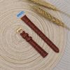 Dây da đồng hồ size 12mm Nâu L006-01-12