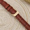 Dây da đồng hồ size 12mm Nâu L006-01-12