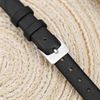 Dây da đồng hồ size 12mm Đen L008-01-12