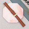 Dây da đồng hồ size 14mm Nâu L010-02-14