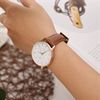 Dây da đồng hồ 18 mm nâu L010-04-18
