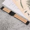 Dây da đồng hồ size 20mm Đen L015-05-20