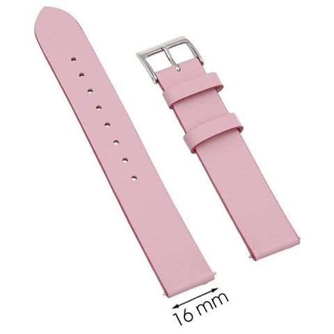 Dây da đồng hồ 16 mm hồng L020-03-16