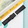 Dây da đồng hồ size 22mm Đen L021-06-22