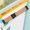 Dây da đồng hồ size 22mm Đen L021-06-22