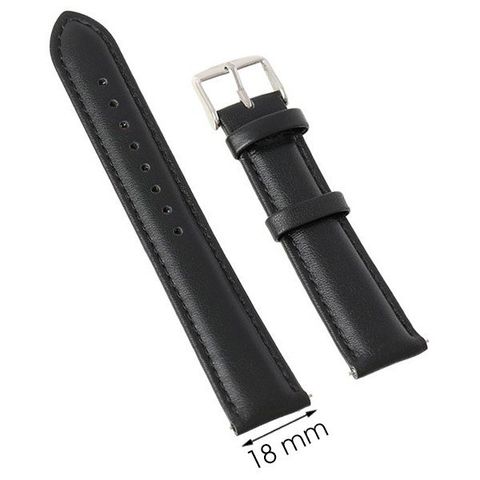 Dây da đồng hồ size 18 mm Đen M1100.41