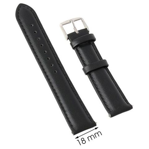 Dây da đồng hồ size 18 mm Đen M1100.41