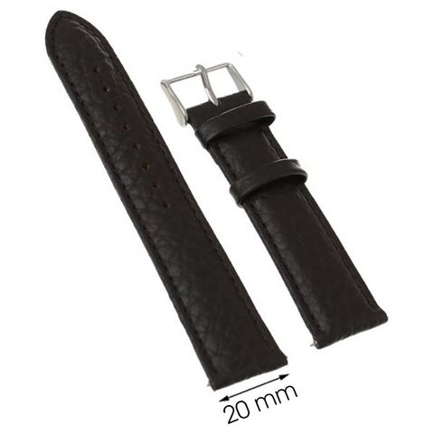 Dây da đồng hồ size 20 mm Nâu M1500.42