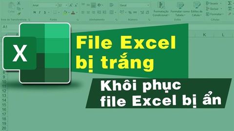 5 Cách khắc phục file Excel bị trắng, khôi phục file Excel bị ẩn nhanh chóng