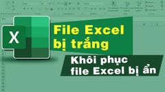  5 Cách khắc phục file Excel bị trắng, khôi phục file Excel bị ẩn nhanh chóng 
