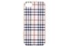 Ốp lưng iPhone 7 - iPhone 8 Viền nhôm lưng in hình COSANO SR161109 Carô Nâu